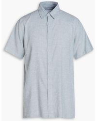 Onia - Slub Linen-blend Canvas Shirt - Lyst