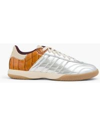 adidas Originals - Samba Croc-Effect And Patent-Leather Sneakers - Lyst