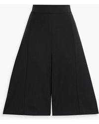 Carolina Herrera - Grain De Poudre Wool Shorts - Lyst
