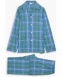 Derek Rose - Ranga Checked Cotton-flannel Pajama Set - Lyst