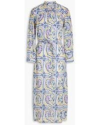 Antik Batik - Hupa Printed Cotton-voile Midi Shirt Dress - Lyst