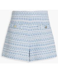 Sandro - Cyril shorts aus tweed aus einer baumwollmischung - Lyst