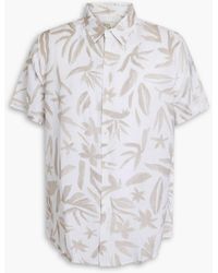 Onia - Jack Printed Linen-blend Shirt - Lyst