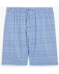 Derek Rose - Nelson Printed Cotton Pajama Shorts - Lyst