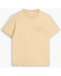 Sandro - Embroidered Cotton-Jersey T-Shirt - Lyst
