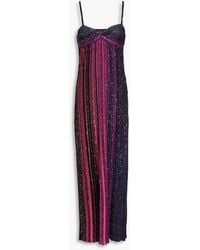Missoni - Sequined Twisted Crochet-knit Maxi Dress - Lyst
