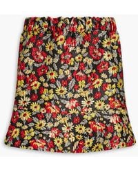 Ganni - Floral-print Skirt - Lyst