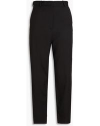TOTEME - Cropped Twill Tapered Pants - Lyst