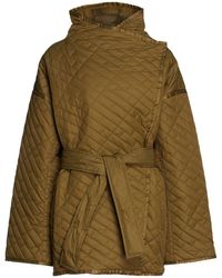 FRAME Belted Quilted Shell Jacket - Multicolour