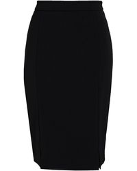 Boutique Moschino Crepe Pencil Skirt - Black