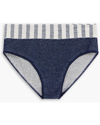 Baserange - Ribbed Jersey Mid-rise Briefs - Lyst