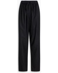 Lemaire - Pleated Cashmere-blend Tapered Pants - Lyst