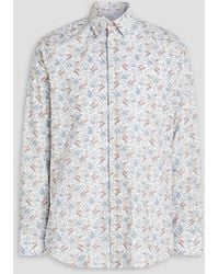 Paul Smith - Floral-print Organic Cotton-poplin Shirt - Lyst