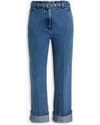 3.1 Phillip Lim - Hoch sitzende kick-flare-jeans mit gürtel - Lyst
