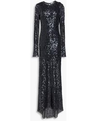 Brunello Cucinelli - Sequin-Embellished Crocheted Linen-Blend Gown - Lyst