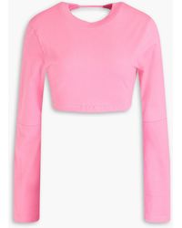Jacquemus - Piccola Cropped Cotton-jersey Top - Lyst