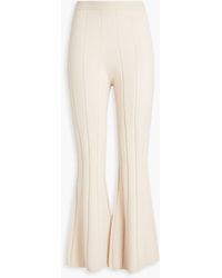 JOSEPH - Ribbed Merino Wool-blend Flared Pants - Lyst