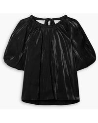 Ulla Johnson - Flo Gathered Lamé Blouse - Lyst