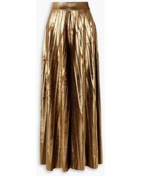 PATBO - Hose mit weitem bein aus -stretch-samt mit falten - Lyst
