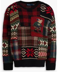 Polo Ralph Lauren - Intarsia Wool And Cashmere-blend Sweater - Lyst