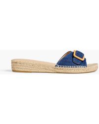 Veronica Beard Rilla Woven Suede Wedge Espadrille Sandals in 2022 | Espadrilles, Wedge 