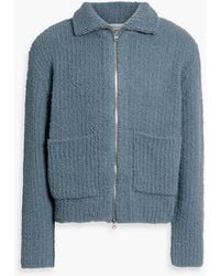 LE17SEPTEMBRE - Pullover aus bouclé-strick aus einer gerippten wollmischung mit reißverschluss - Lyst