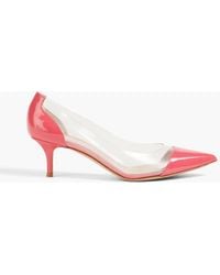 Gianvito Rossi - Plexi 55 Pvc And Patent-leather Pumps - Lyst
