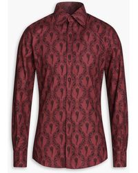 Dolce & Gabbana - Printed Cotton-jacquard Shirt - Lyst
