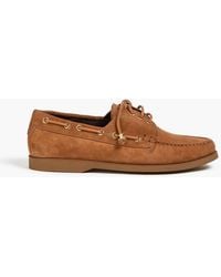 Celine - Bateau Suede Boat Shoes - Lyst