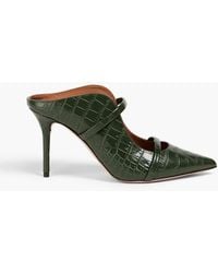 Malone Souliers - Maureen 85 Croc-effect Leather Mules - Lyst