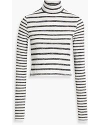 Rag & Bone - Striped Stretch-knit Turtleneck Sweater - Lyst