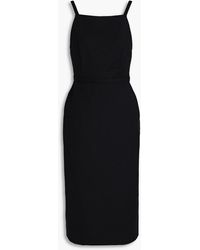 Ba&sh - Wondy Cotton-blend Twill Midi Dress - Lyst
