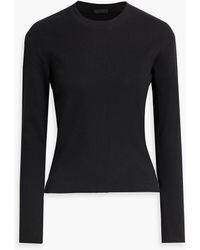 ATM - Ribbed Cotton-blend Sweater - Lyst
