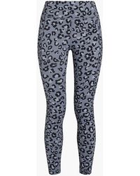 Monrow - Leopard-print Jersey leggings - Lyst