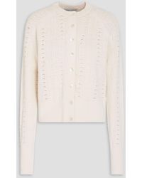 Autumn Cashmere - Pointelle-Knit Cardigan - Lyst
