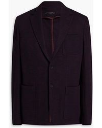 Canali - Prince Of Wales Checked Cotton-blend Blazer - Lyst
