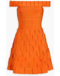 Hervé Léger - Catalina Off-The-Shoulder Bandage Mini Dress - Lyst