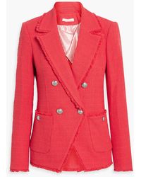 Veronica Beard - Theron Double-breasted Cotton-blend Tweed Blazer - Lyst
