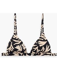 Onia - Dani Printed Triangle Bikini Top - Lyst