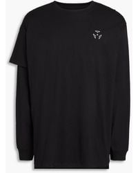 ACRONYM - Layered Printed Cotton-jersey T-shirt - Lyst