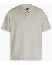 James Perse - Slub Linen-blend Polo Shirt - Lyst