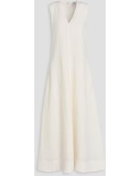 TOTEME - Lyocell And Linen-blend Maxi Dress - Lyst