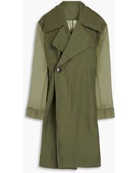 Rick Owens - Silk-voile Trench Coat - Lyst