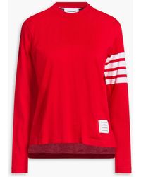 Thom Browne - Striped Cotton-Jersey Top - Lyst