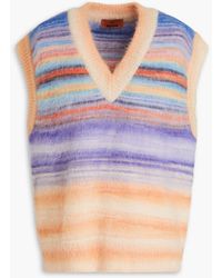 Missoni - Striped Knitted Vest - Lyst