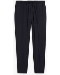 Theory - Tapered Wool-blend Drawstring Pants - Lyst