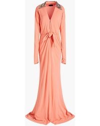 Dundas Embellished Stretch-crepe Gown - Multicolor