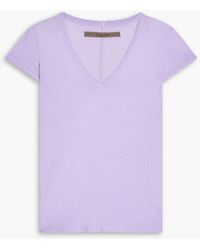 Enza Costa - Pima Cotton-jersey T-shirt - Lyst
