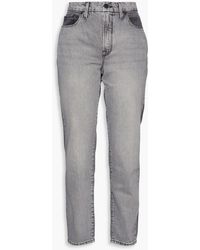 GOOD AMERICAN - Good Vintage Two-tone High-rise Straight-leg Jeans - Lyst