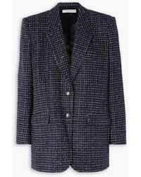 Alessandra Rich - Oversized Sequin-Embellished Metallic Tweed Blazer - Lyst